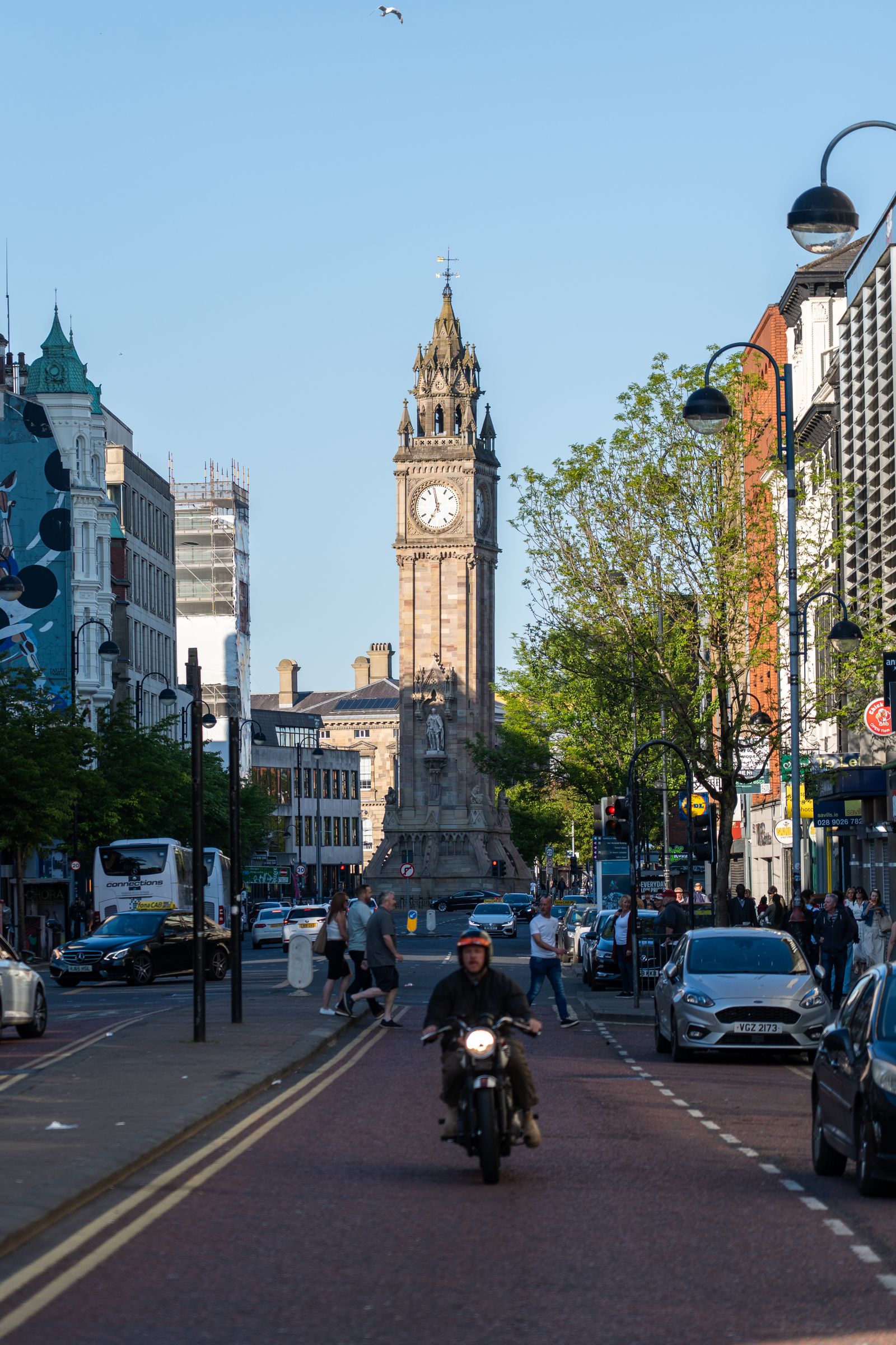 Albert Memorial Clock in Belfast city centre