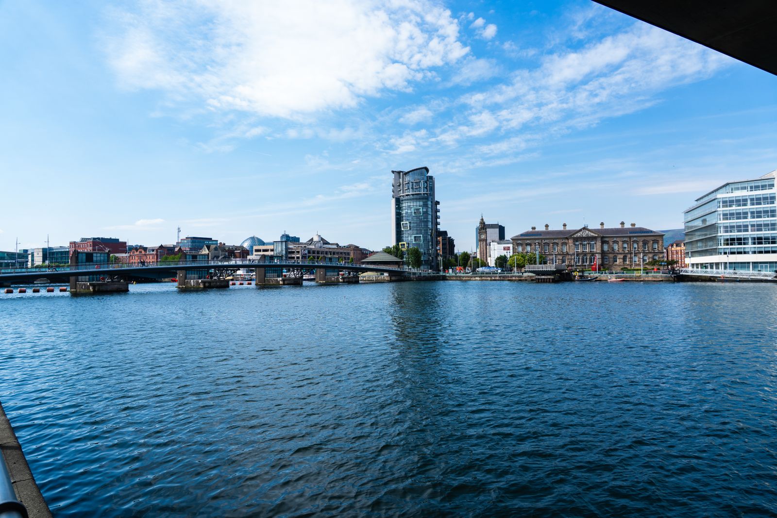 Belfast skyline over the River Lagan
